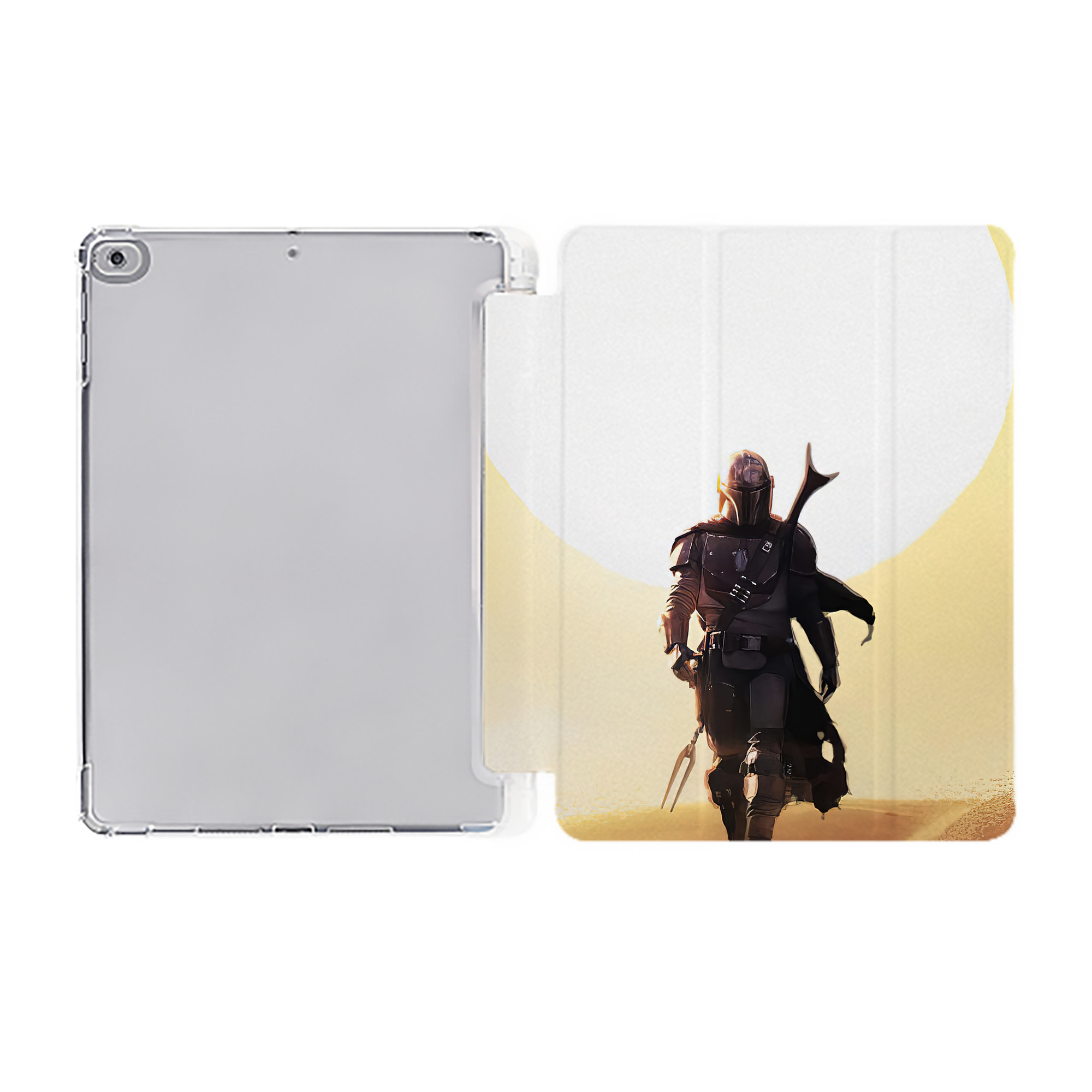 スター・ウォーズ Star Wars IPad ケース ペン収納付き 三つ折りスタンド PUレザー×シリコン 対応機種9.5/10.5/10.9インチ